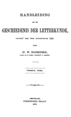 Handleiding tot de geschiedenis der letterkunde. Deel 2, Willem Doorenbos