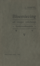 Bloemlezing uit vroeger verschenen gedichtenbundels, Lodewijk Dosfel