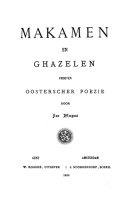 Makamen en Ghazelen (onder ps. Jan Ferguut), Jan van Droogenbroeck