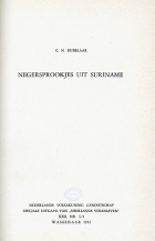 Negersprookjes uit Suriname, C.N. Dubelaar