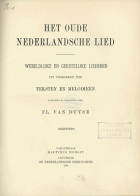 Het oude Nederlandsche lied. Deel 4, Florimond van Duyse