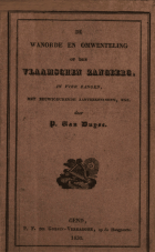 De wanorde en omwenteling op den Vlaemschen zangberg, Prudens van Duyse