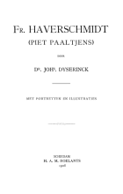 Fr. Haverschmidt (Piet Paaltjens), Joh. Dyserinck