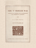 Hoe 't vroeger was, P.L. van Eck jr.