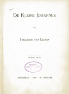 De kleine Johannes. Deel 3, Frederik van Eeden