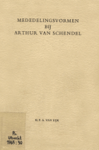 Mededelingsvormen bij Arthur van Schendel, H.P.A. van Eijk