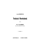 Algemeen technisch woordenboek, M. Faassen