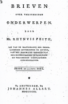 Brieven over verscheide onderwerpen. Deel 6, Rhijnvis Feith