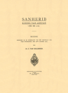 Sanherib, koning van Assyrië, C. van Gelderen