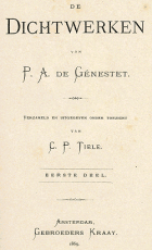 Dichtwerken, P.A. de Génestet