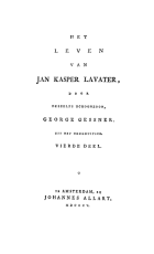 Het leven van Jan Kasper Lavater. Deel 4, George Gessner