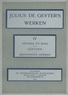 Werken. Deel 4, Julius de Geyter