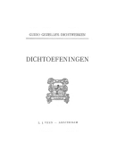 Dichtwerken. Deel 1, Guido Gezelle