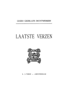 Dichtwerken. Deel 10, Guido Gezelle