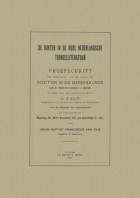 De dokter in de oude Nederlandsche tooneelliteratuur, J.B.F. van Gils