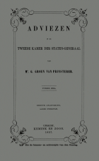 Adviezen in de Tweede Kamer der Staten-Generaal. Deel 2, G. Groen van Prinsterer