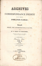 Archives ou correspondance inédite de la maison d'Orange-Nassau (première série). Tome II 1566, G. Groen van Prinsterer