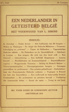 Een Nederlander in geteisterd België, L.H. Grondijs