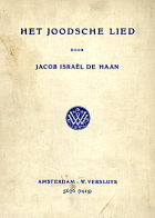 Het joodsche lied, Jacob Israël de Haan