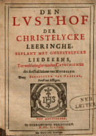 Den lust-hof der Christelycke leeringhe, Benedictus van Haeften