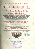 Beschryving van Guiana, of de wilde kust in Zuid-America, Jan Jacob Hartsinck