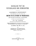 Bijdrage tot de psychologie der humoristen, Cornelis Hazewinkel