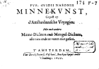 Pvb. Ovidii Nasonis Minne-kunst, gepast op d'Amsterdamsche vryagien: met noch andere minne-dichten ende mengel-dichten, alle nieu ende te voren niet gesien., Johan van Heemskerck