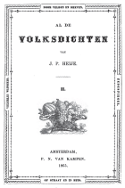 Al de volksdichten. Deel 2, Jan Pieter Heije