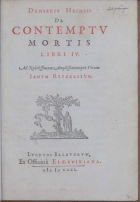 De contemptu mortis, Daniël Heinsius