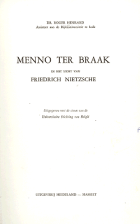 Menno ter Braak in het licht van Friedrich Nietzsche, Roger Henrard