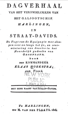 Dagverhaal van het verongelukken van het Galjootschip Harlingen, in Straat-Davids, Klaas Hoekstra