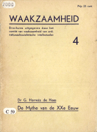 De mythe van de XXe eeuw, Gerardus Horreüs de Haas