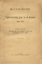 Vijfentwintig jaar in de kamer (1869-1894) - tweede periode 1872-1879 - tweede stuk, Samuel van Houten