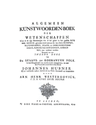 Algemeen kunstwoordenboek der wetenschappen, Johannes Hubner