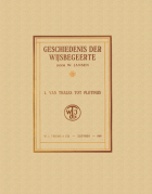 Geschiedenis der wijsbegeerte. Deel 1, Willem Jansen