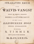 Stradavits reyse ter walvis-vangst,  J.A.S.