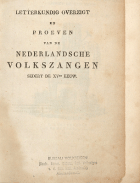 Letterkundig overzigt en proeven van de Nederlandsche volkszangen sedert de XVde eeuw, Jacob Carel Willem le Jeune