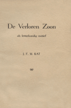 De verloren zoon als letterkundig motief, J.F.M. Kat