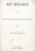 Het testament van mevrouw De Tonnette, Gerard Keller