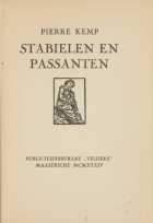 Stabielen en passanten, Pierre Kemp