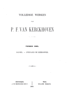 Volledige werken. Deel 2, Pieter Frans van Kerckhoven