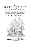 De menschheid in het Lazarushuis, Johannes Kinker