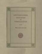 Letterkundige inzichten en vergezichten. Deel 7, Willem Kloos