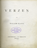 Verzen, Willem Kloos