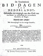 De vruchteloose bid-dagen van Nederlandt, Jacobus Koelman