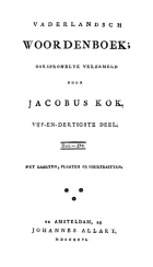 Vaderlandsch woordenboek. Deel 35, Jan Fokke, Jacobus Kok