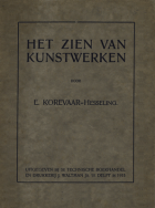 Het zien van kunstwerken, E.H. Korevaar-Hesseling