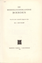 De Middelnederlandse boerden, C. Kruyskamp