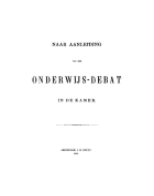 De schoolkwestie, Abraham Kuyper