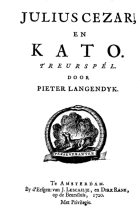 Julius Cezar en Kato, Pieter Langendijk